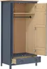 vidaXL Garderobekast met 2 deuren, Hill grijs, 89x50x170 Productafbeelding-voorbeeld 2