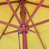 Parasol Florida, parasol de marché, Ø 3m polyester/bois ~ Voir les images du produit 3