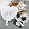 Weiß Papier Handfächer Herzform Hochzeit Gästegeschenk (48 Produktbild-Vorschau 7
