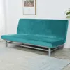 Elastischer Velours-Bezug für Schlafsofa / Couch 190–210 cm Produktbild-Vorschau 3