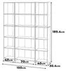 STIV Möbel | Regálová sada Dub Wotan 150x189 cm | 15 políc Náhľad obrázku produktu 7