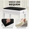 HOMCOM Pianobank, in hoogte verstelbaar, pianostoel met Productafbeelding-voorbeeld 6