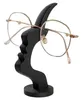 GKA Brillenhalter Brillenständer Gesicht Schwarz elegante Produktbild-Vorschau 1