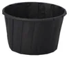 100 Dressingbecher, Papier 90 ml Ø 6,6 cm · 4,2 cm schwarz Produktbild-Vorschau 1