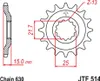 Jt Vorderes Ritzel 528 15 Für Kawasaki Gpz 750 Unitrack Produktbild-Vorschau 2