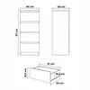 Kommode AVEN 97x40x40cm weiß, 4 grifflose Schubladen mit Produktbild-Vorschau 6