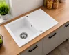 [Granitspüle 76x44 Weiß ] Hochwertig beidseitig Montierbar Produktbild-Vorschau 11