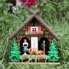 Wetterhaus Thermometer Schwarzwald 04 Grasdach mit Reh Produktbild-Vorschau 6