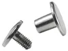 10 Metall Schraubnieten abgeschrägt, silbern 10x4x7-9mm Produktbild-Vorschau