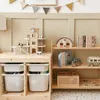 Holzparkhaus mit Aufzug - 3-stöckige Garage - mit Autos und Produktbild-Vorschau 6