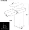 Waschbeckenarmatur, Wasserfallbrause, Aufsatzmontage, Produktbild-Vorschau 4