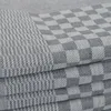 Luxus Grubentücher Grau Halbzwirn 50x70 cm 100% Baumwolle - Produktbild-Vorschau 2