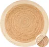 Teppich Rund Wohnzimmer Jute Boho Ethno Muster Modern Produktbild-Vorschau 5