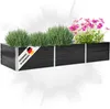 DELUKE® Hochbeet für Garten OSKAR Anthrazit | 240x80x45cm | Produktbild-Vorschau 1
