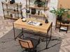 A home office setup with a desk, chair, and shelving unit. Náhled obrázku produktu
