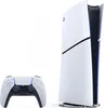 A white PlayStation 5 console and controller are displayed against a white background. Produktbild-Vorschau