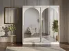 PAWS MÖBEL Armoire coulissante blanche 200x215x65 MONIDO Voir les images du produit 2