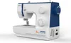 A white and blue CARINA sewing machine is shown from a three-quarter front angle against a white background. Produktbild-Vorschau