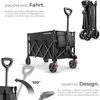 tectake® Bollerwagen RollRider inklusive Einlegeboden, Produktbild-Vorschau 3