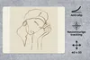 MuchoWow® Mauspad Mousepad Frau - Linienkunst - Zitate - Produktbild-Vorschau 2