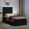 vidaXL Ottoman-Bett mit Matratze & LEDs Schwarz 90x200 cm Produktbild-Vorschau 3