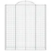 Gabionen mit Hochbogen 11Stk. 200x50x220/240cm Verzinktes Produktbild-Vorschau 4