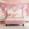 INONEFT Kinderbetten 90x200 cm, Prinzessinbett mit Produktbild-Vorschau 2