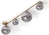 Deckenleuchte aus Metall und Glas Moonlight Brass 4 Spots Produktbild-Vorschau 1