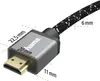 HAMA Câble HDMI Ultra Haut Débit 8K 48Gbit/s Métal 1,0m Voir les images du produit 10