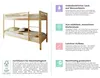 TiCAA Etagenbett Stockbett Rene Kiefer massiv Natur Produktbild-Vorschau 6