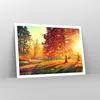 Poster - Poster ohne Rahmen - Park Herbst Baum - 100x70 cm Produktbild-Vorschau 7