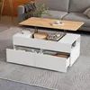 Sweiko 100x50x40cm couchtisch Höhenverstellbarer Produktbild-Vorschau 3