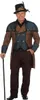 A man wearing a steampunk landlord costume and holding a cane. Produktbild-Vorschau