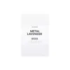 Frontalansicht der klaren, weißen Matiere Premiere Metal Lavender Eau de Parfum Verpackung. Produktbild-Vorschau