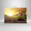 Bilder auf glas - Morgen Bauernhof Feld Plantage - 70x50cm Produktbild-Vorschau 3
