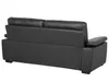 BELIANI Sofa Schwarz Kunstleder 3-Sitzer Zeitgenössisch Produktbild-Vorschau 5