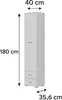 Schrank FAUSKE - 2 Schubladen - Weiß - Breite 40 cm, Höhe Produktbild-Vorschau 3