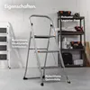 VonHaus 3-Stufige Trittleiter aus Stahl, Belastbar bis Produktbild-Vorschau 3