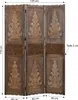 Paravent Séparateur de Pièce 3 Parties Cloison en Bois Voir les images du produit 10