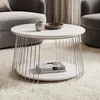 Tavolino MCA HWC-P60, tavolino tavolino lounge, metallo MDF Anteprima dell’immagine prodotto 1