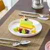 MALACASA, 12dílná porcelánová sada nádobí, jídelní talíř, Náhled obrázku produktu 3