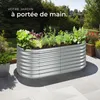 Carré potager FLORMMA 160 x 80 x 60 cm - argent Voir les images du produit 8