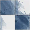 Gerahmtes Poster - Rahmen in heller Eiche - Blau Weiß Produktbild-Vorschau 9