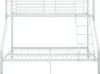 vidaXL Etagenbettgestell Weiß Metall 140x200 cm/90x200 cm Produktbild-Vorschau 1