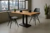 Bistrotisch Baumkante massiv 120 x 60 cm Akazie naturfarben Produktbild-Vorschau 3