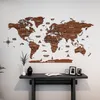 Holz-Weltkarte Wandkunst – 3D Holz Pinnwandkarte, Produktbild-Vorschau 4