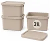 Plastard Aufbewahrungsbox mit Deckel 3er-Set 31 Liter in Produktbild-Vorschau 1