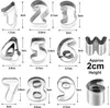 36-teilige Ausstechformen Alphabet Edelstahl Produktbild-Vorschau 7