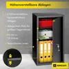 HomeSafe HV70K Tresor mit Schlüssel, 70x40x36cm (HxBxT) Produktbild-Vorschau 3