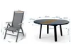 ALEOS. Gartengarnitur Gartenset Aluminium TEAK Set mit Produktbild-Vorschau 3